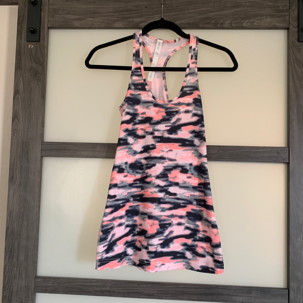 Lululemon cool racerback Wamo camo barely pink